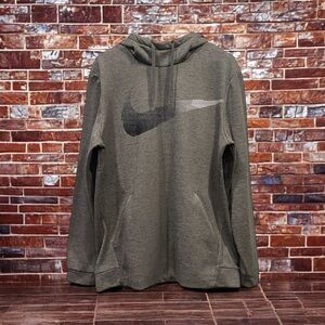 Nike Men's Gray Dri-FIT Pullover Hoodie Sweatshirt XL